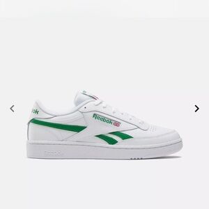 Reebok Maverick White and Green Sneakers